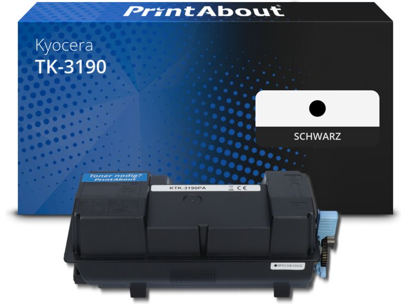 PrintAbout Toner TK-3190 Schwarz Extra hohe Kapazität für Kyocera