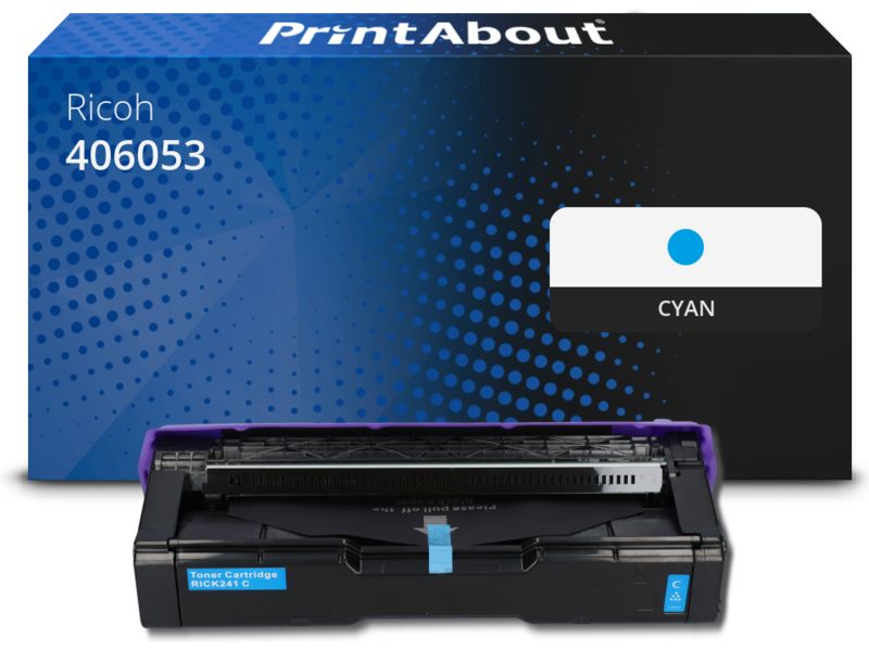 PrintAbout Toner 406053 (406097) Cyan für Ricoh