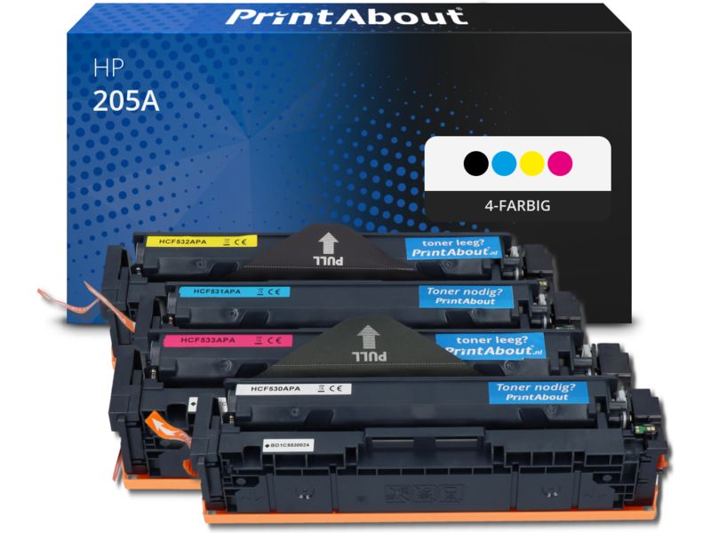 PrintAbout Toner 205A (CF530A) 4-farbig Multipack für HP