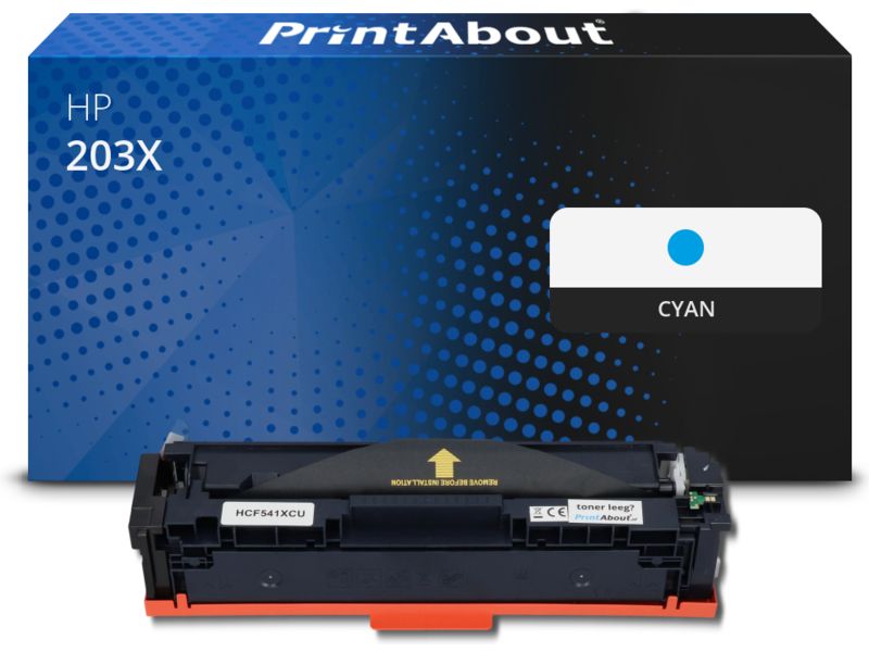 PrintAbout Toner 203X (CF541X) Cyan Hohe Kapazität für HP