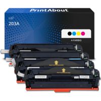 Toner kompatibel mit HP 203A (CF540A) - 4-farbig - Multipack
