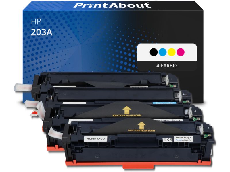 PrintAbout Toner 203A (CF540A) 4-farbig Multipack für HP