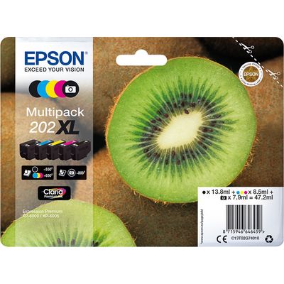 Epson 202XL (C13T02G74010) - 5-farbig - Druckerpatrone - Hohe Kapazität - Multipack