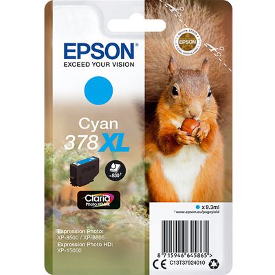 Epson 378XL (C13T37924010) - Cyan - Druckerpatrone - Hohe Kapazität