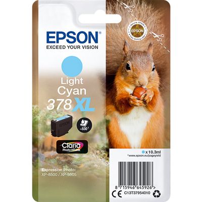 Epson 378XL (C13T37954010) - Hellcyan - Druckerpatrone - Hohe Kapazität