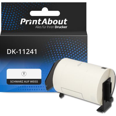 Etikettenrolle kompatibel mit Brother DK-11241 - (102 mm x 152 mm) - Schwarz auf weiß