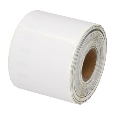 Etikettenrolle kompatibel mit Dymo 99015 - (54 mm x 70 mm) - Schwarz auf weiß
