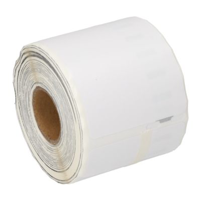 Etikettenrolle kompatibel mit Dymo 99015 - (54 mm x 70 mm) - Schwarz auf weiß