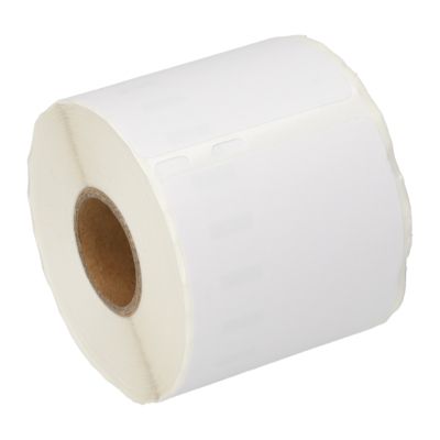 Etikettenrolle kompatibel mit Dymo 99015 - (54 mm x 70 mm) - Schwarz auf weiß