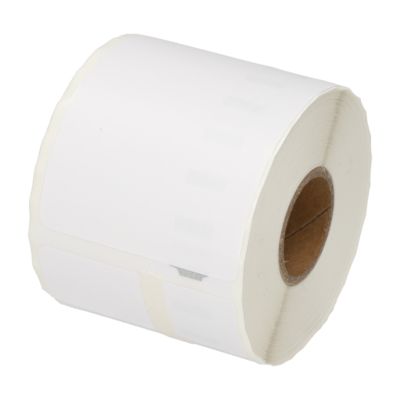 Etikettenrolle kompatibel mit Dymo 99015 - (54 mm x 70 mm) - Schwarz auf weiß