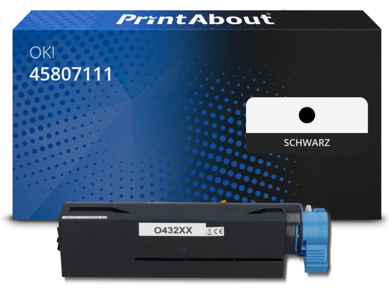 PrintAbout Toner 45807111 Schwarz für OKI