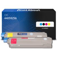 Toner kompatibel mit OKI 44059256 - 4-farbig - Multipack