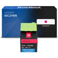 Toner kompatibel mit Lexmark 80C2HM0 (802HM) - Magenta - Hohe Kapazität