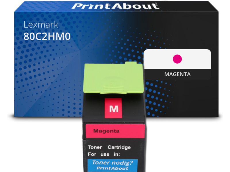 PrintAbout Toner 80C2HM0 (802HM) Magenta Hohe Kapazität für Lexmark