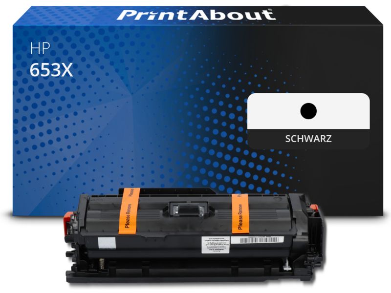 PrintAbout Toner 653X (CF320X) Schwarz Hohe Kapazität für HP
