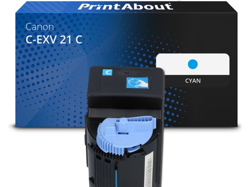PrintAbout Toner kompatibel mit Canon C-EXV 21 C - Cyan