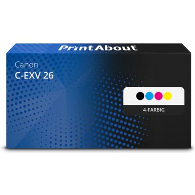 Toner kompatibel mit Canon C-EXV 26  - 4-farbig - Multipack