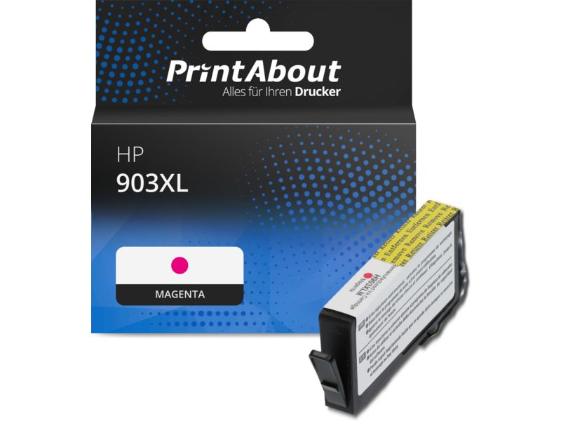 PrintAbout Druckerpatrone 903XL (T6M07AE) Magenta Hohe Kapazität für HP
