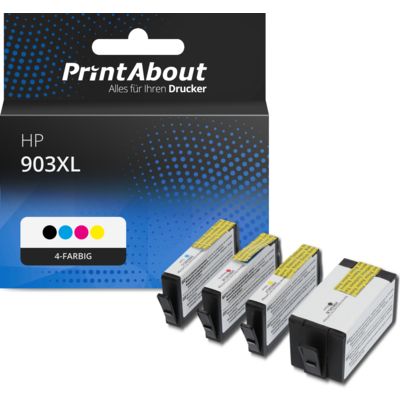 Druckerpatrone kompatibel mit HP 903XL (3HZ51AE) - 4-Farben - Multipack