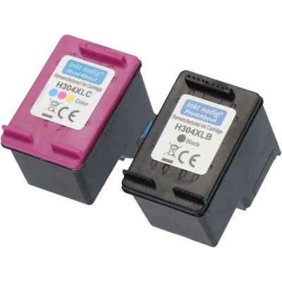 Druckerpatrone kompatibel mit HP 304XL (3JB05AE) - Schwarz + 3 Farben - Hohe Kapazität - Multipack
