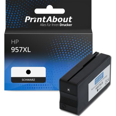 Druckerpatrone kompatibel mit HP 957XL (L0R40AE) - Schwarz - Hohe Kapazität