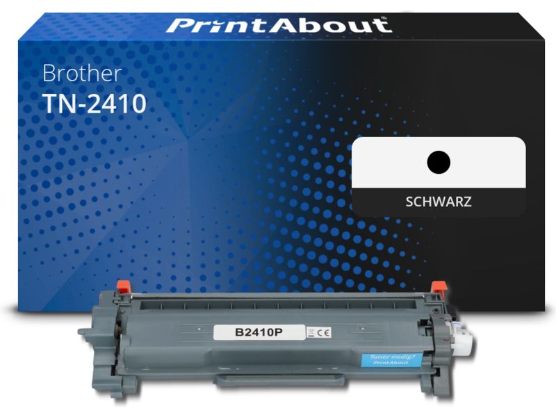 PrintAbout Toner TN-2410 Schwarz für Brother