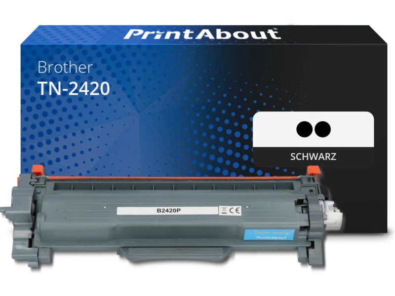 PrintAbout Toner TN-2420 Schwarz Multipack Hohe Kapazität für Brother