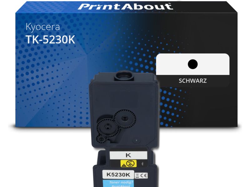 PrintAbout Toner TK-5230K Schwarz für Kyocera