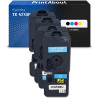 Toner kompatibel mit Kyocera TK-5230K - 4-farbig - Multipack