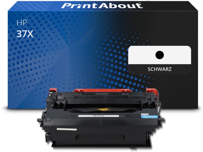 PrintAbout Toner 37X (CF237X) Schwarz Hohe Kapazität für HP