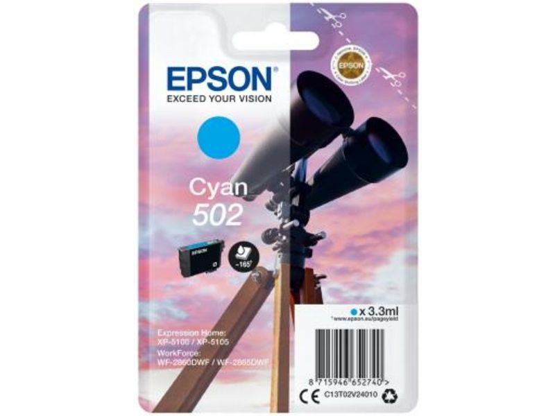 Epson 502 (C13T02V24010) - Cyan - Druckerpatrone