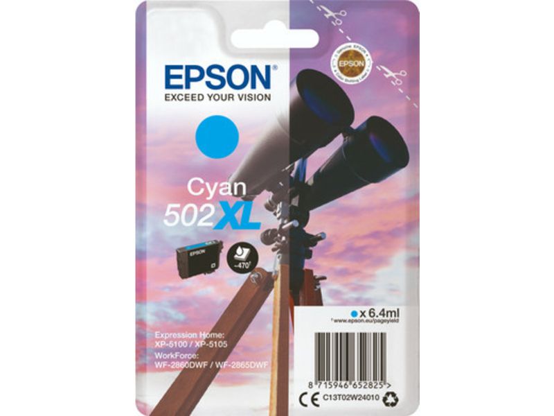 Epson 502XL (C13T02W24010) - Cyan - Druckerpatrone - Hohe Kapazität