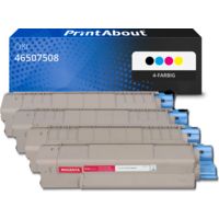 Toner kompatibel mit OKI 46507508 - 4-farbig - Multipack