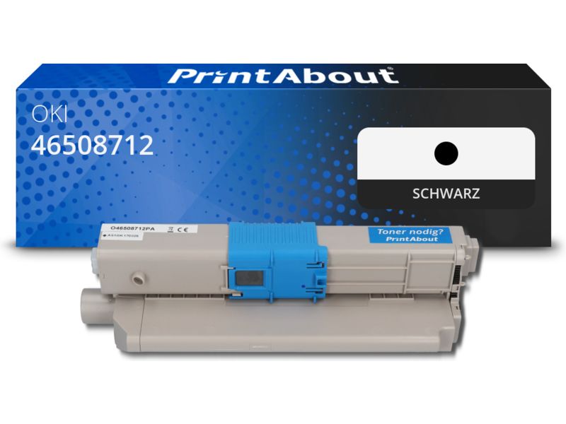 PrintAbout Toner 46508712 Schwarz für OKI