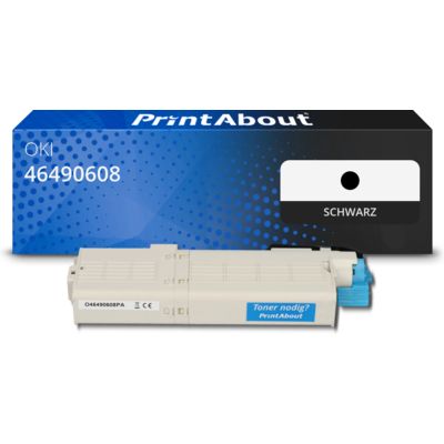 Toner kompatibel mit OKI 46490608 - Schwarz