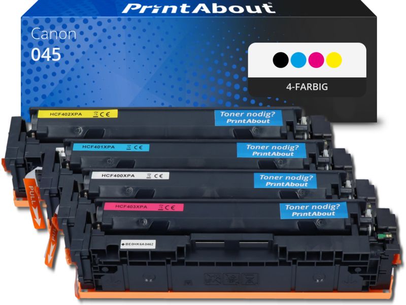 PrintAbout Toner 045 4-farbig Multipack für Canon
