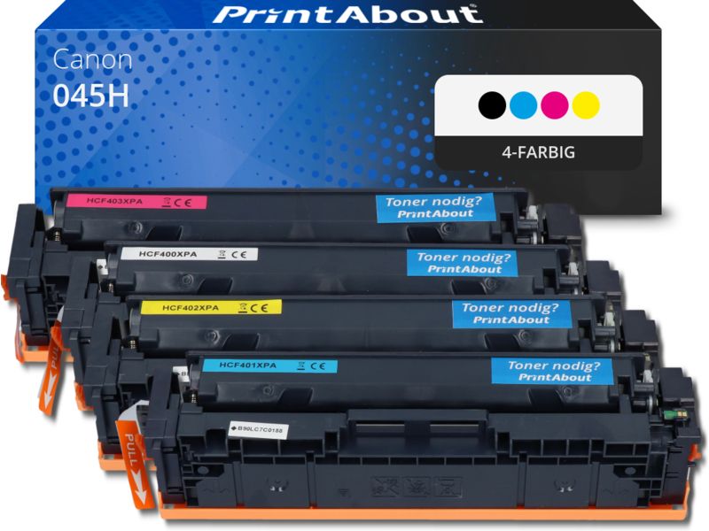 PrintAbout Toner 045H 4-farbig Multipack Hohe Kapazität für Canon