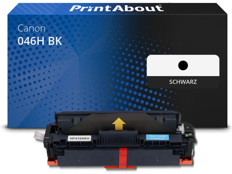 PrintAbout Toner 046H BK Schwarz Hohe Kapazität für Canon