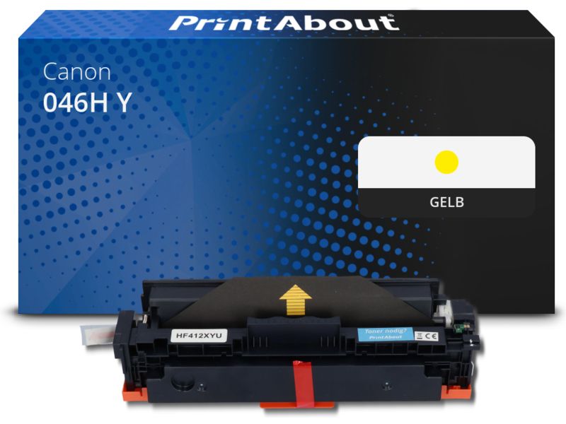 PrintAbout Toner 046H Y Gelb Hohe Kapazität für Canon