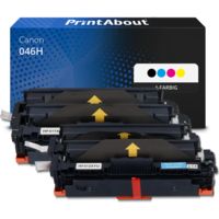 Toner kompatibel mit Canon 046H - 4-farbig - Hohe Kapazität - Multipack