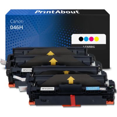 Toner kompatibel mit Canon 046H - 4-farbig - Hohe Kapazität - Multipack