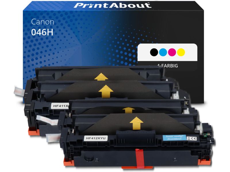 PrintAbout Toner 046H 4-farbig Multipack Hohe Kapazität für Canon