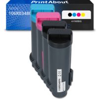 Toner kompatibel mit Xerox 106R03480 - 4-farbig - Multipack