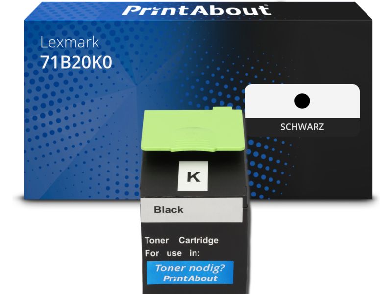 PrintAbout Toner 71B20K0 Schwarz für Lexmark