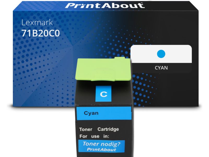 PrintAbout Toner 71B20C0 Cyan für Lexmark