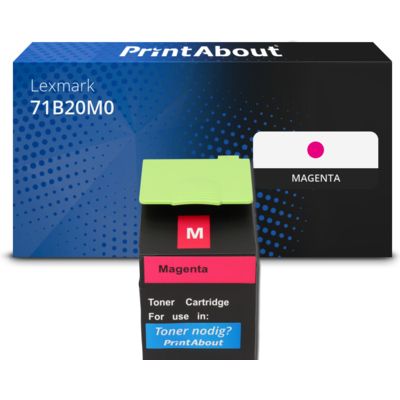 Toner kompatibel mit Lexmark 71B20M0 - Magenta