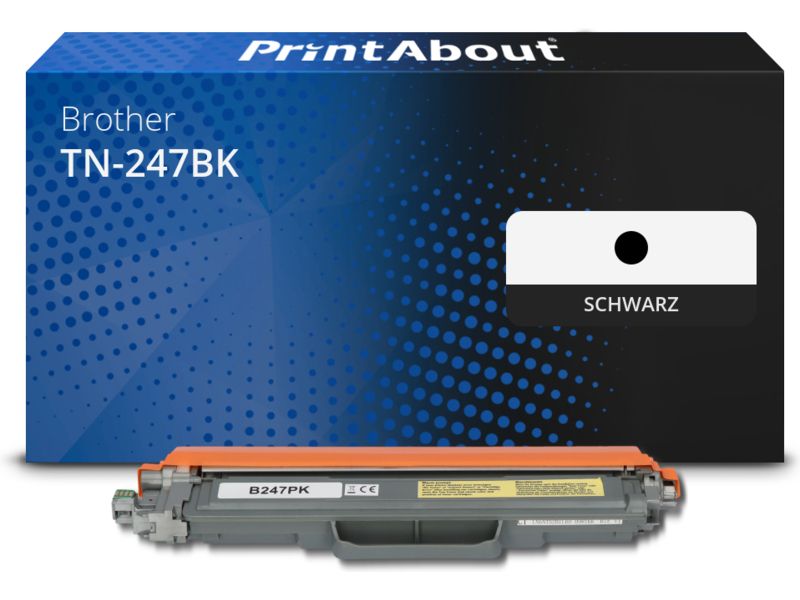 PrintAbout Toner TN-247BK Schwarz Hohe Kapazität für Brother