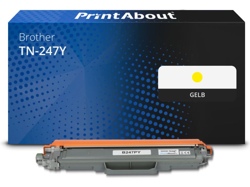 PrintAbout Toner TN-247Y Gelb Hohe Kapazität für Brother