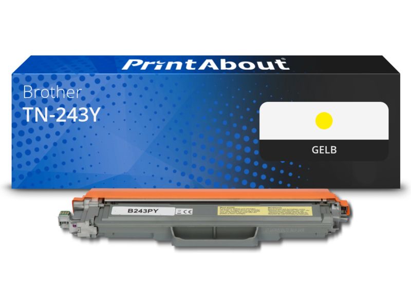 PrintAbout Toner TN-243Y Gelb für Brother