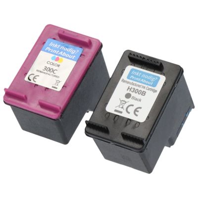 Druckerpatronen kompatibel mit HP 300 (CN637EE) - Schwarz + 3-Farben - Multipack